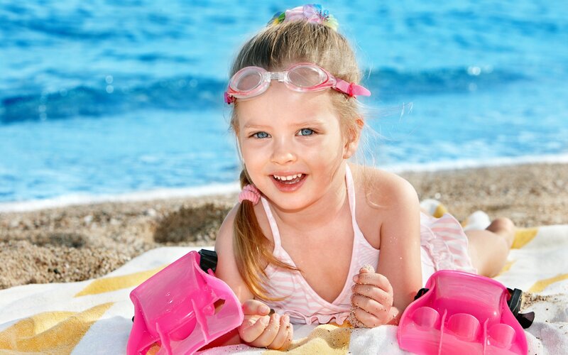 Young Girl on Beach