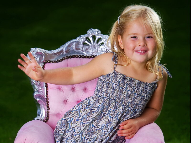 Young Girl on Chair