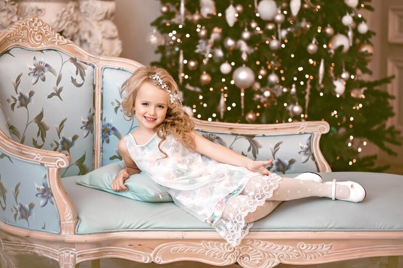 Young Girl on Chaise
