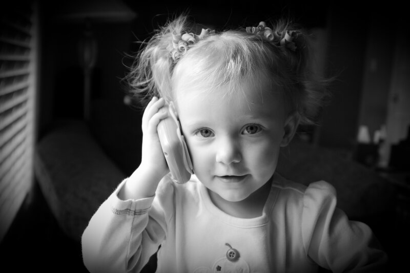 Young Girl on Phone
