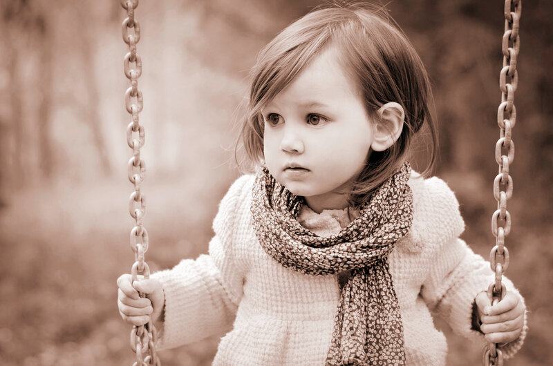 Young Girl on Swing