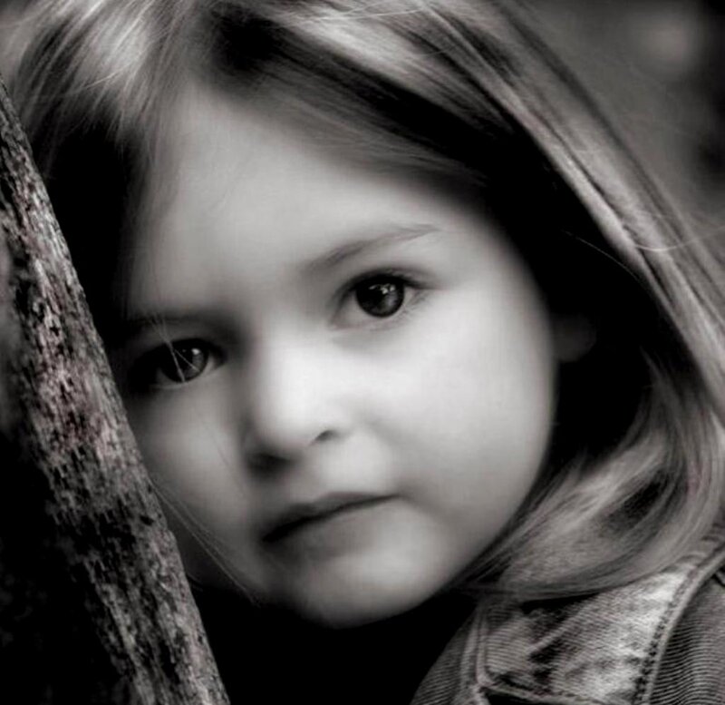 Young Girl Peeking