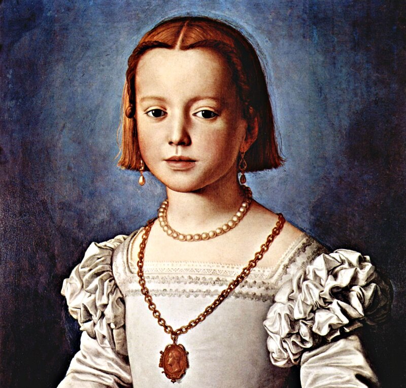 Young Girl Portrait — Blue