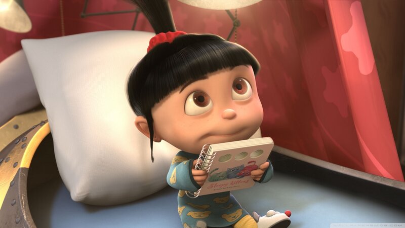 Young Girl Reading Book — Blue, Calm, Night, 3d Render