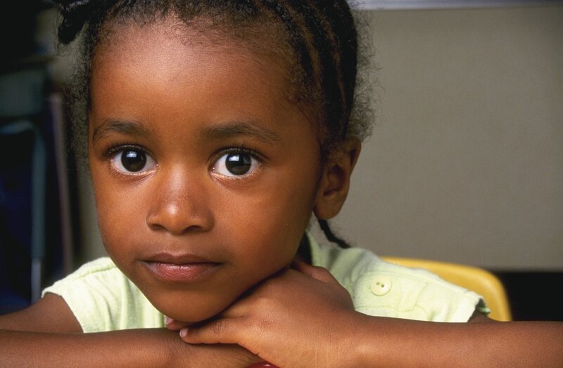 Young Girl Resting Hands