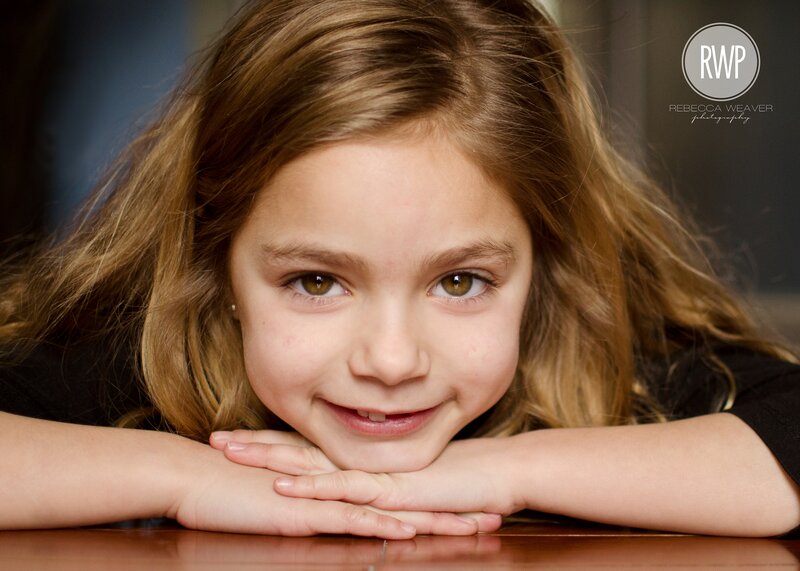 Young Girl Resting Head — Brown