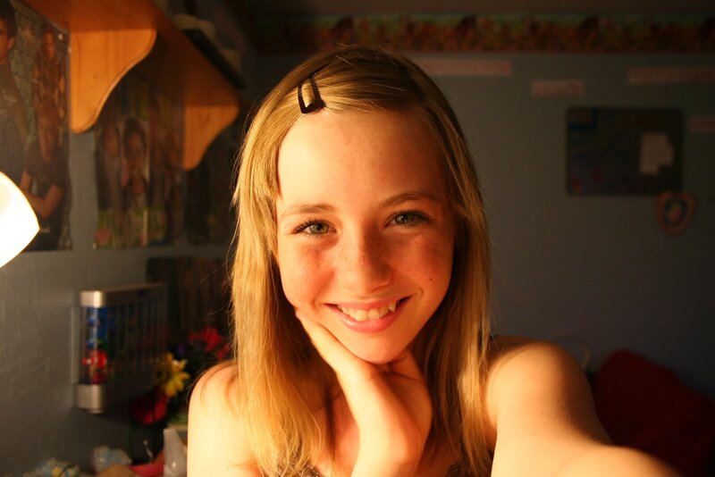 Young Girl Smiling — Yellow