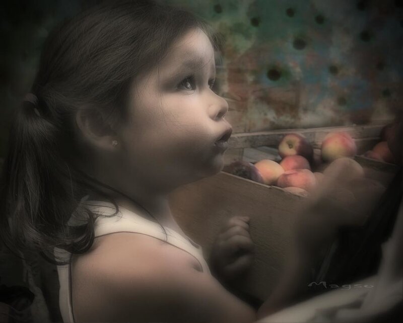 Young Girl with Apples