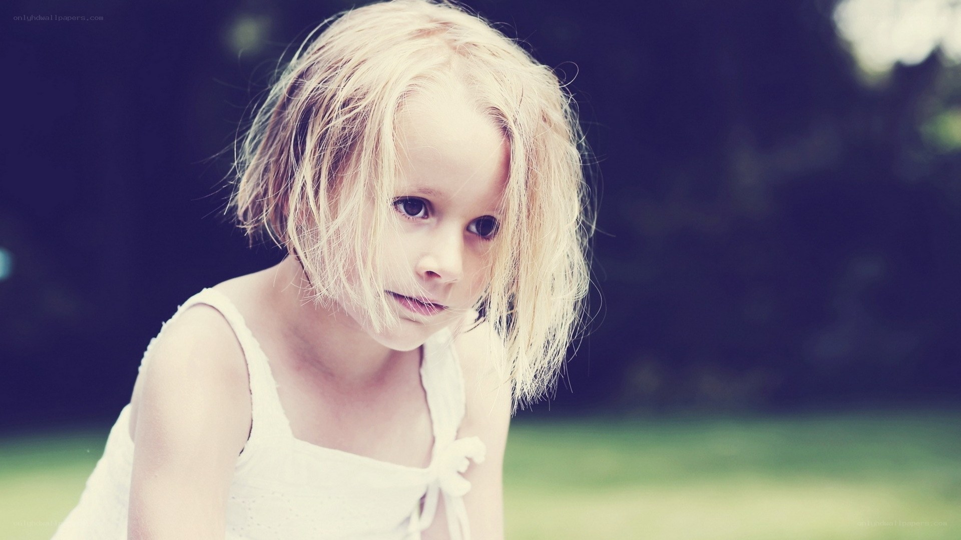 young girl with blonde hair