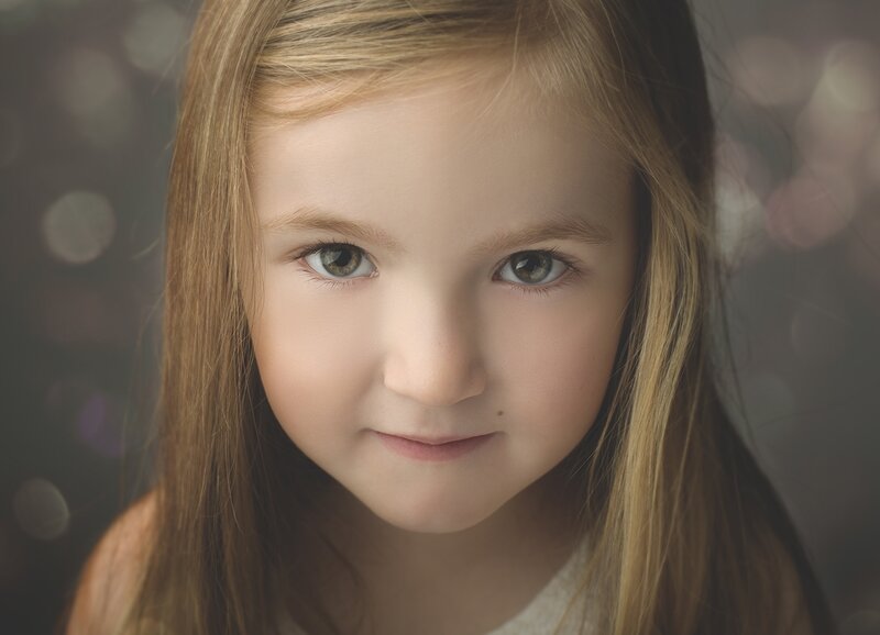 Young Girl with Blonde Hair — Brown, Calm