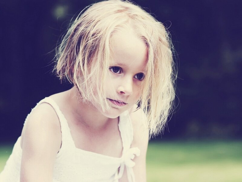 Young Girl with Blonde Hair — Calm, Afternoon
