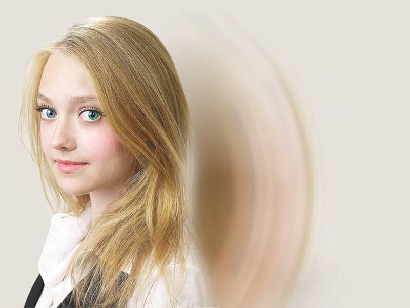 Young Girl with Blonde Hair — Neutral, Photograph