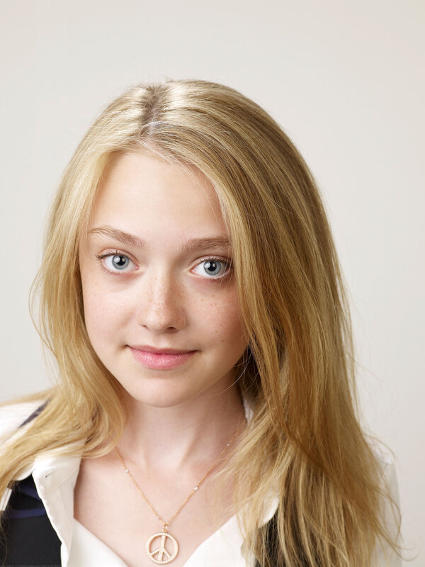 Young Girl with Blonde Hair — White, Neutral, Photograph, Necklace