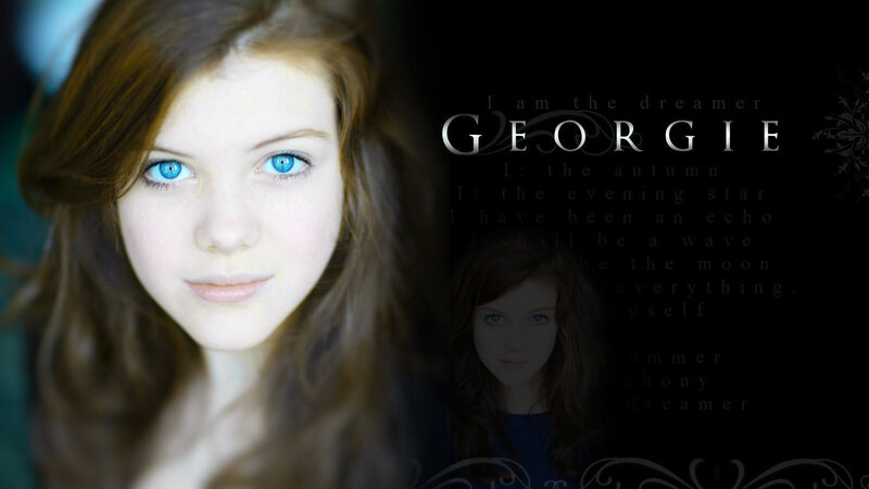 Young Girl with Blue Eyes — Brown