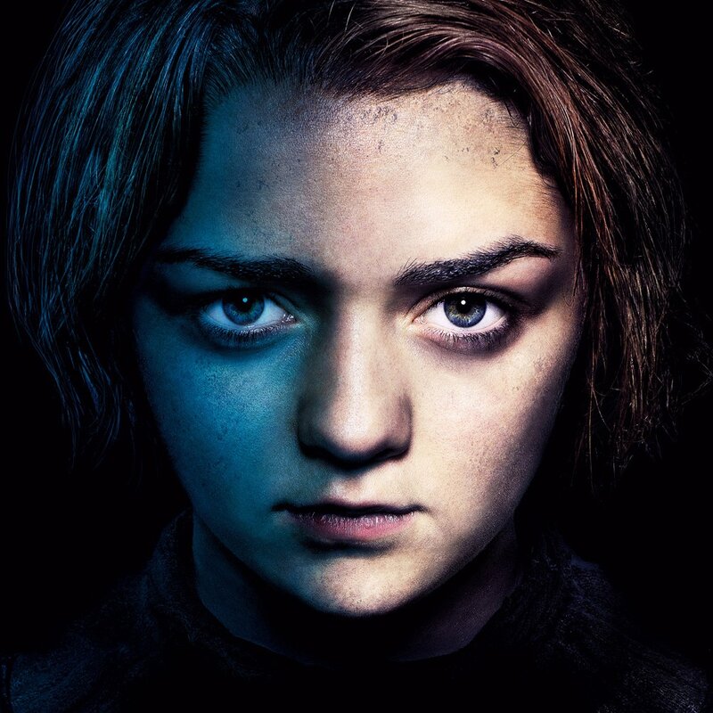 Young Girl with Blue Eyes — Dramatic, Photograph, Face