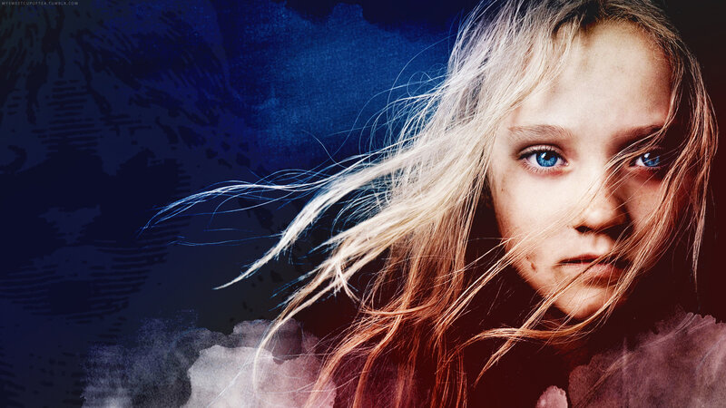 Young Girl with Blue Eyes — Dramatic