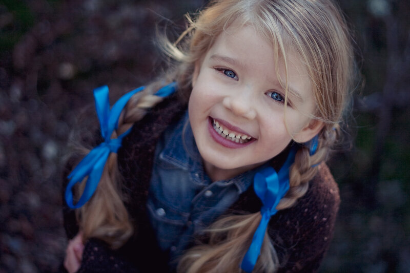 Young Girl with Braids — Blonde