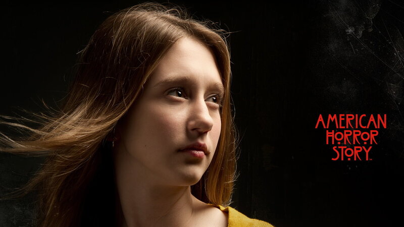Young Girl with Brown Hair — Black, Dramatic