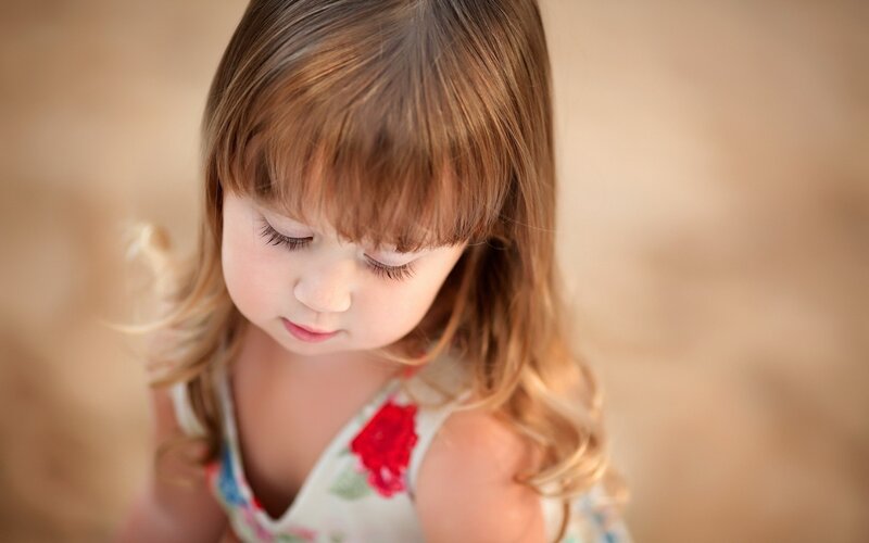 Young Girl with Brown Hair — Calm, Afternoon