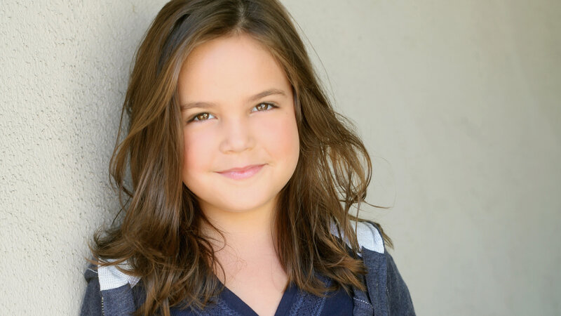 Young Girl with Brown Hair — Neutral, Afternoon