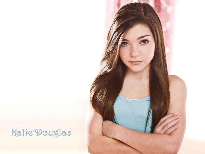 Young Girl with Brown Hair — Neutral, Photograph, Blue Tank Top