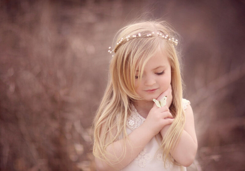 Young Girl with Butterfly