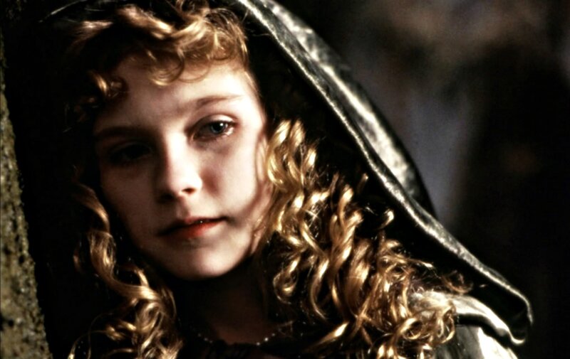 Young Girl with Curly Hair — Brown, Dramatic