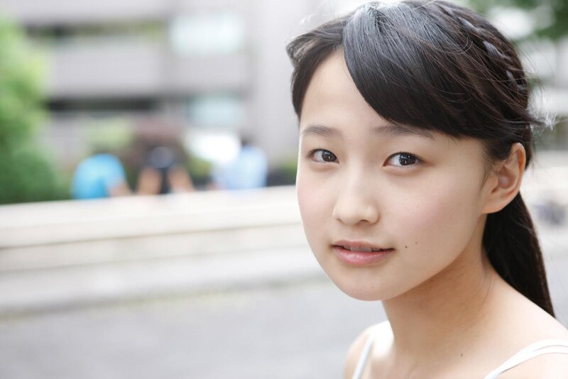 young girl with dark hair