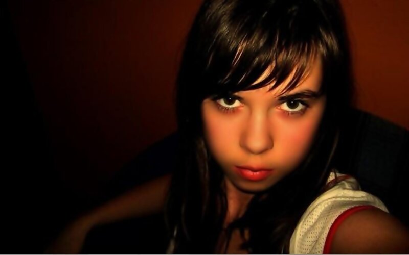 Young Girl with Dark Hair — Black