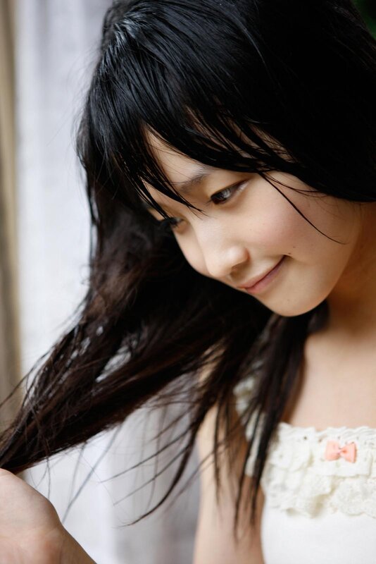 young girl with dark hair