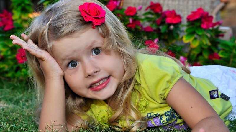 Young Girl with Flower