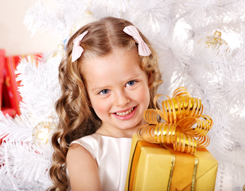 Young Girl with Gift