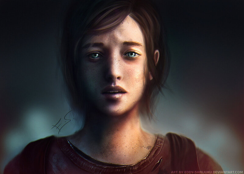 Young Girl with Green Eyes — Brown, Dramatic
