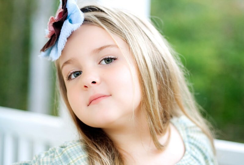 Young Girl with Headband — Blonde