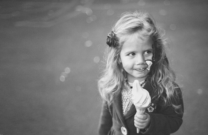 Young Girl with Ice Cream