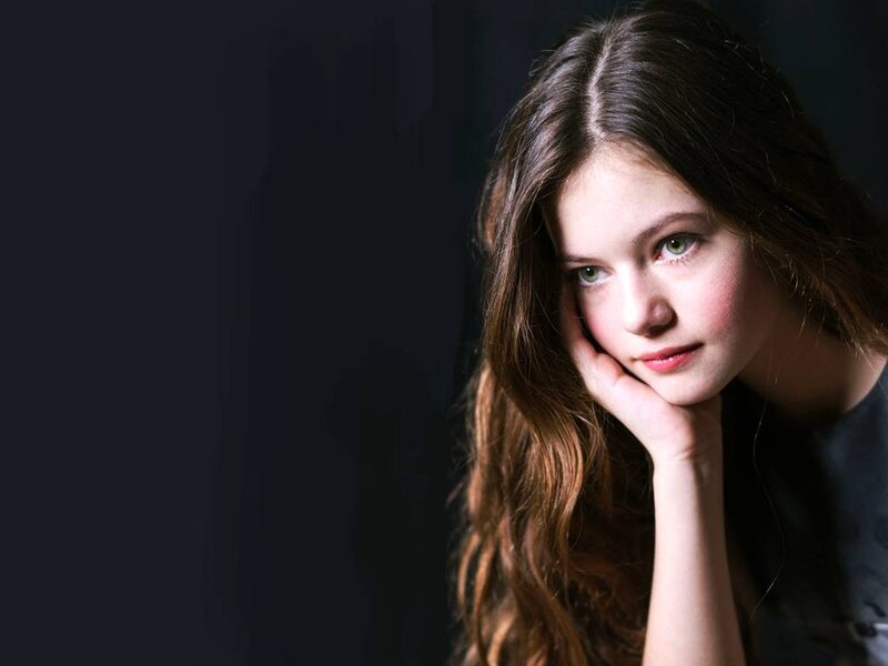 Young Girl with Long Hair — Brown, Dramatic