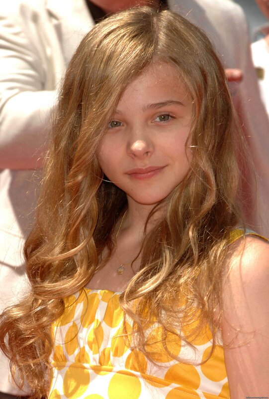 young girl with long hair