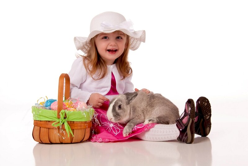 Young Girl with Rabbit