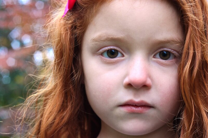Young Girl with Red Hair — Neutral, Photograph