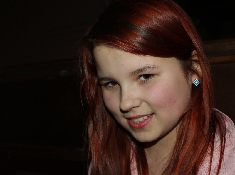 Young Girl with Red Hair — Neutral