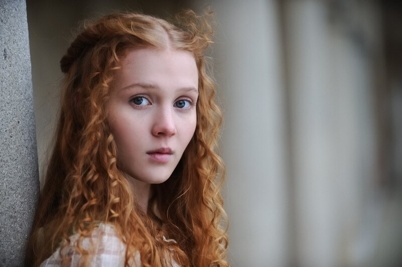 young girl with red hair