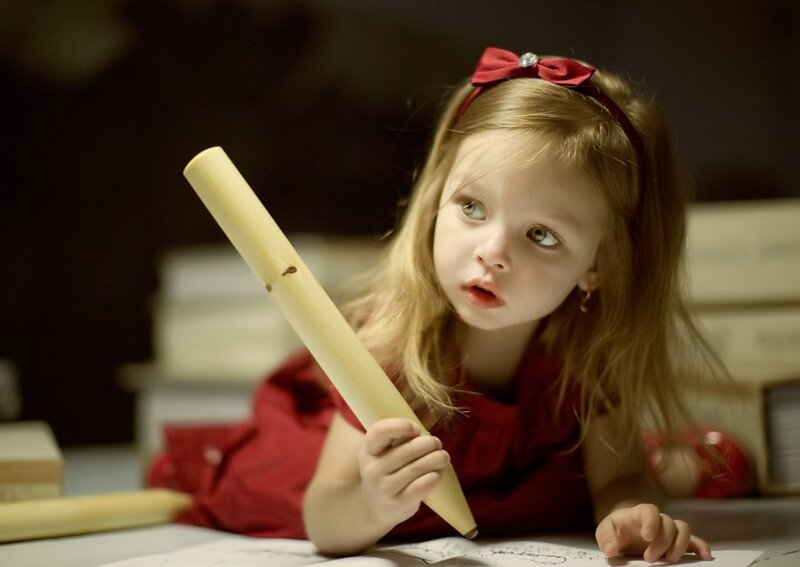 Young Girl with Rolling Pin