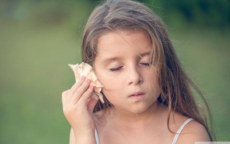 Young Girl with Seashell