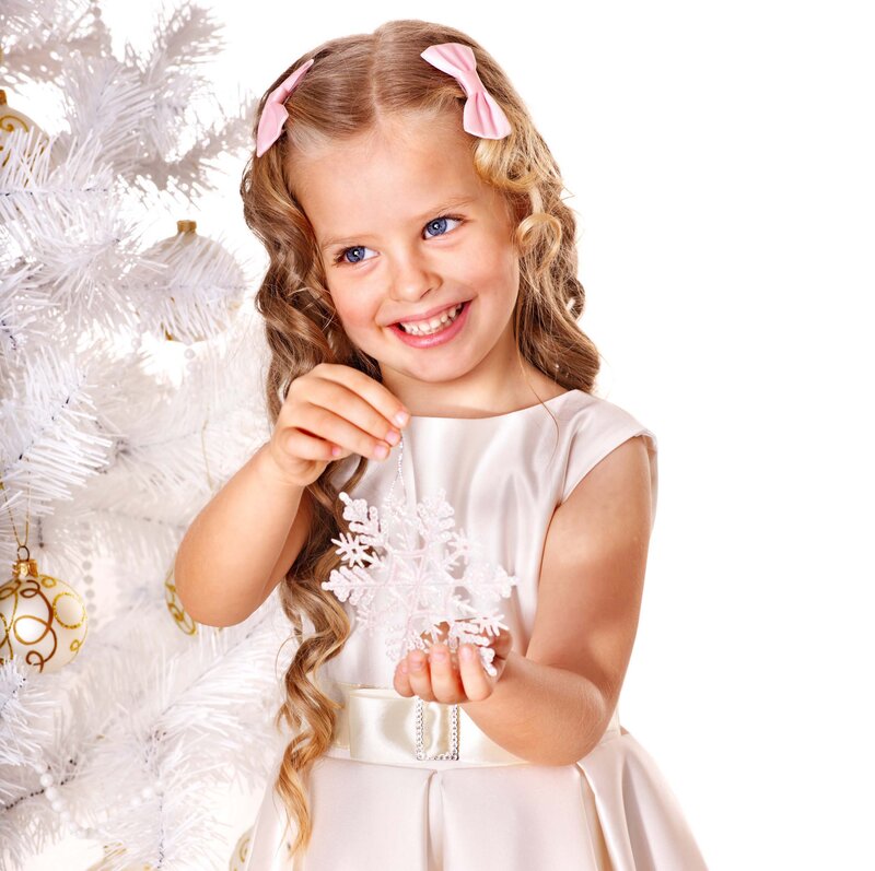 Young Girl with Snowflake