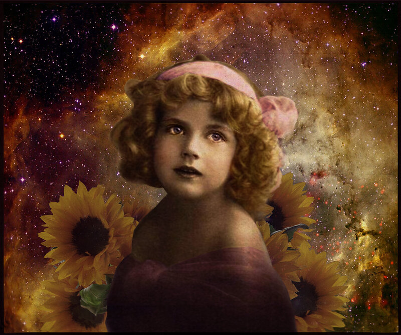 Young Girl with Sunflowers