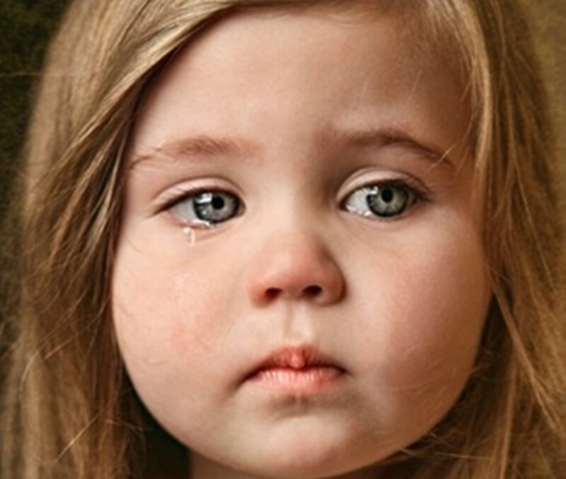 Young Girl with Tears