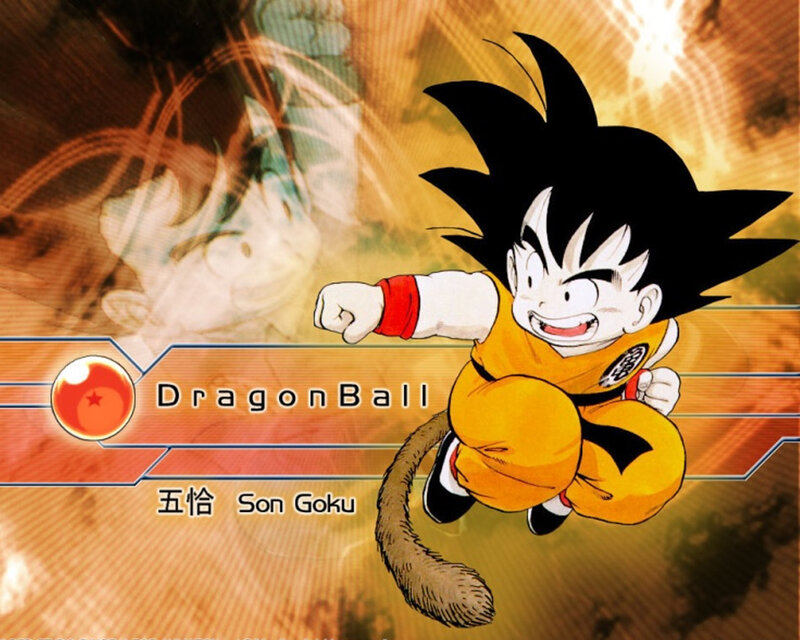 Young Goku in Flight