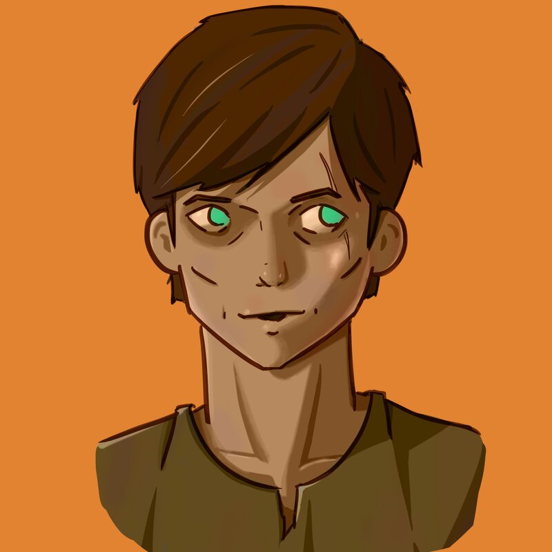 Young Male Character — Orange