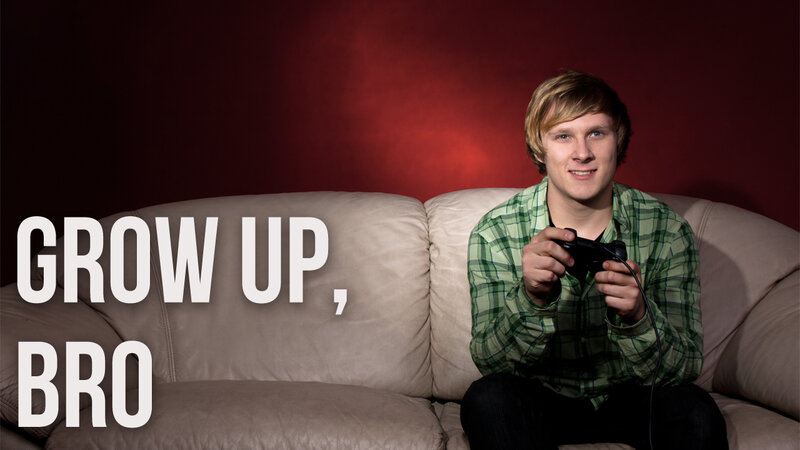 Young Man Holding Controller