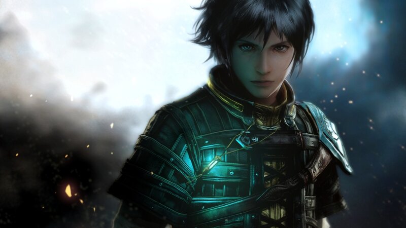 Young Man in Armor — Black